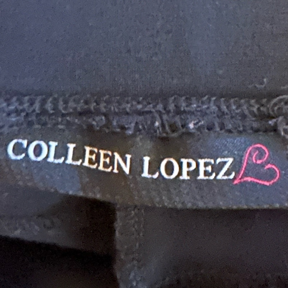 Colleen Lopez Black Straight Leg Ankle Ponte Pants Size XL - Picture 5 of 7